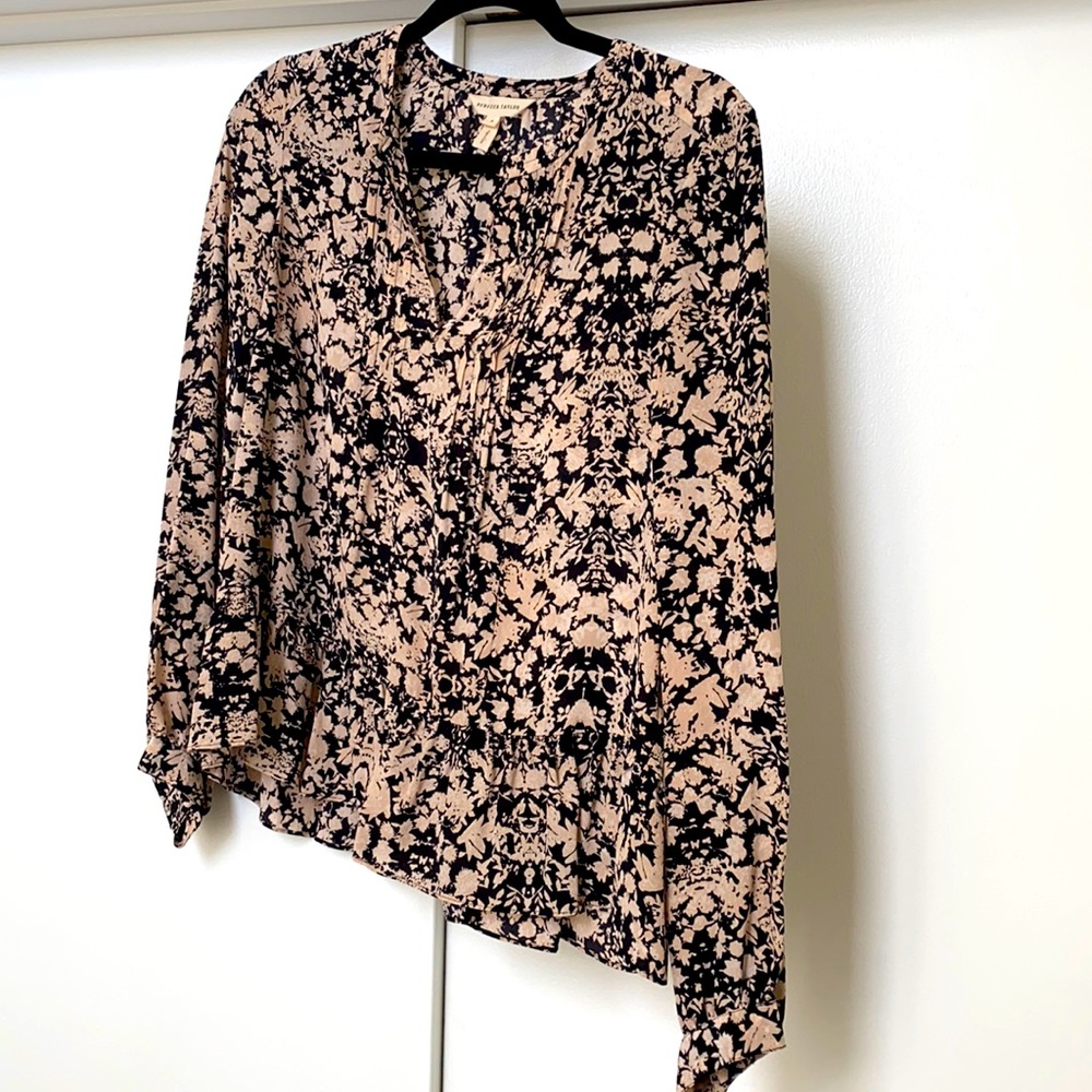 Rebecca Taylor Silk Black Blouse Size 4